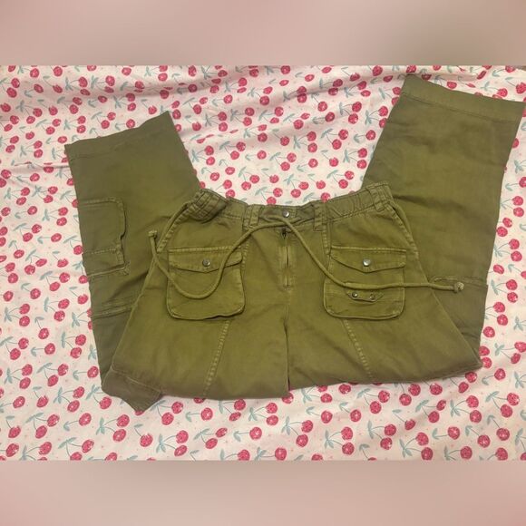 Free People Cargo Jeans NWOT size large - Picture 4 of 5